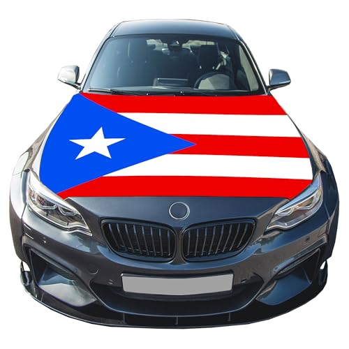 Puerto Rico Flag for Car Hood Cover-4X5Ft