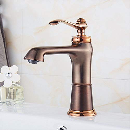 Grifo de agua potable de tres vías en cobre para eliminar dobles perforaciones