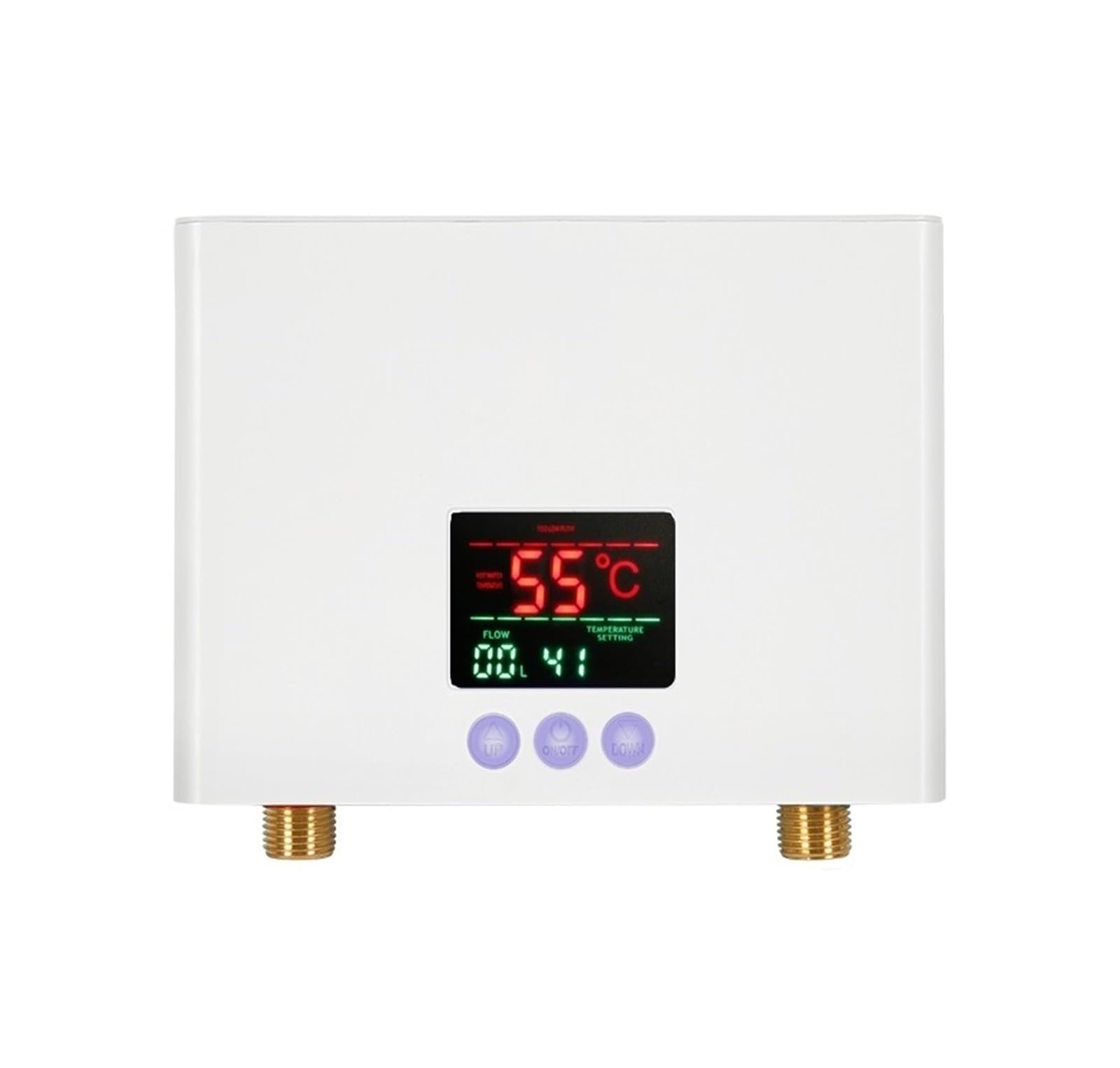 3000W / 5500W Instant Electric Water Heater Mini Intelligent Frequency Conversion Constant Temperature Compact and Durable(Bianco,220 3000w)