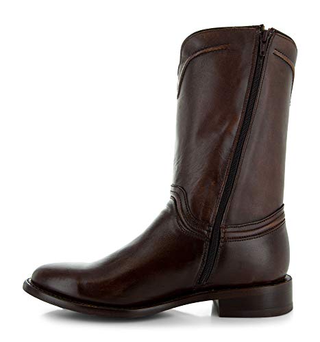 Soto Boots Men's Roper Cowboy Boots H4003 (Brown,8) #TOP2