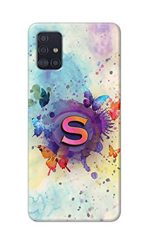 Image of PRINTFIDAA� Printed Hard Back Cover Case for Samsung Galaxy M31s Back Cover (Alphabet S) -2808