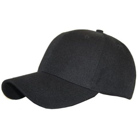 viz-uk wear Classic Black 6 Panel Baseball Cap Cover
