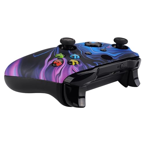 eXtremeRate Carcasa para Xbox One S X Accesorios Funda Delantera Protectora de la Placa Frontal Cubierta Antideslizante para Xbox One X S Control-Model 1708 (Origen del Caos) - imagen 6