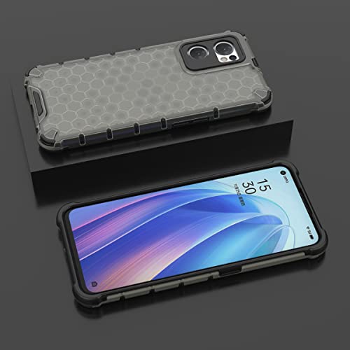 Image of Glasgow Back Case Cover Designed for Oppo Reno7 5G - Black