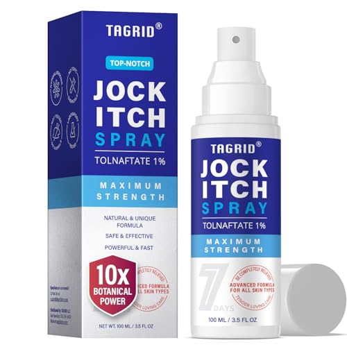 TAGRID Jock Itch Spray: Maximun Strength Jock Itch Treatment fot Itch Skin Relief - Antifungal Anti Itch Spray for Men Women Skin - 3.5 Fl Oz
