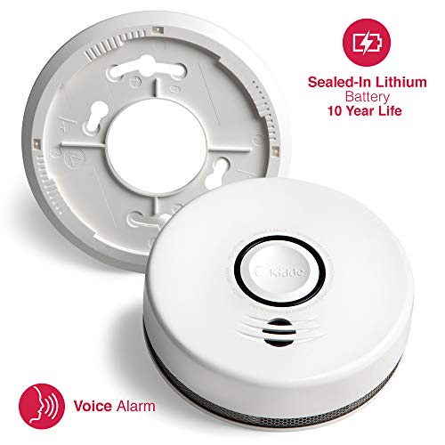 Kidde Smoke & Carbon Monoxide Detector, 10-Year Battery, Interconnect Combination Smoke & Co Alarm, Voice Alert #TOP3