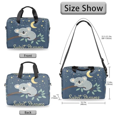 Bolso maletín para portátil 15.6 pulgadas con diseño de koala miniatura 5