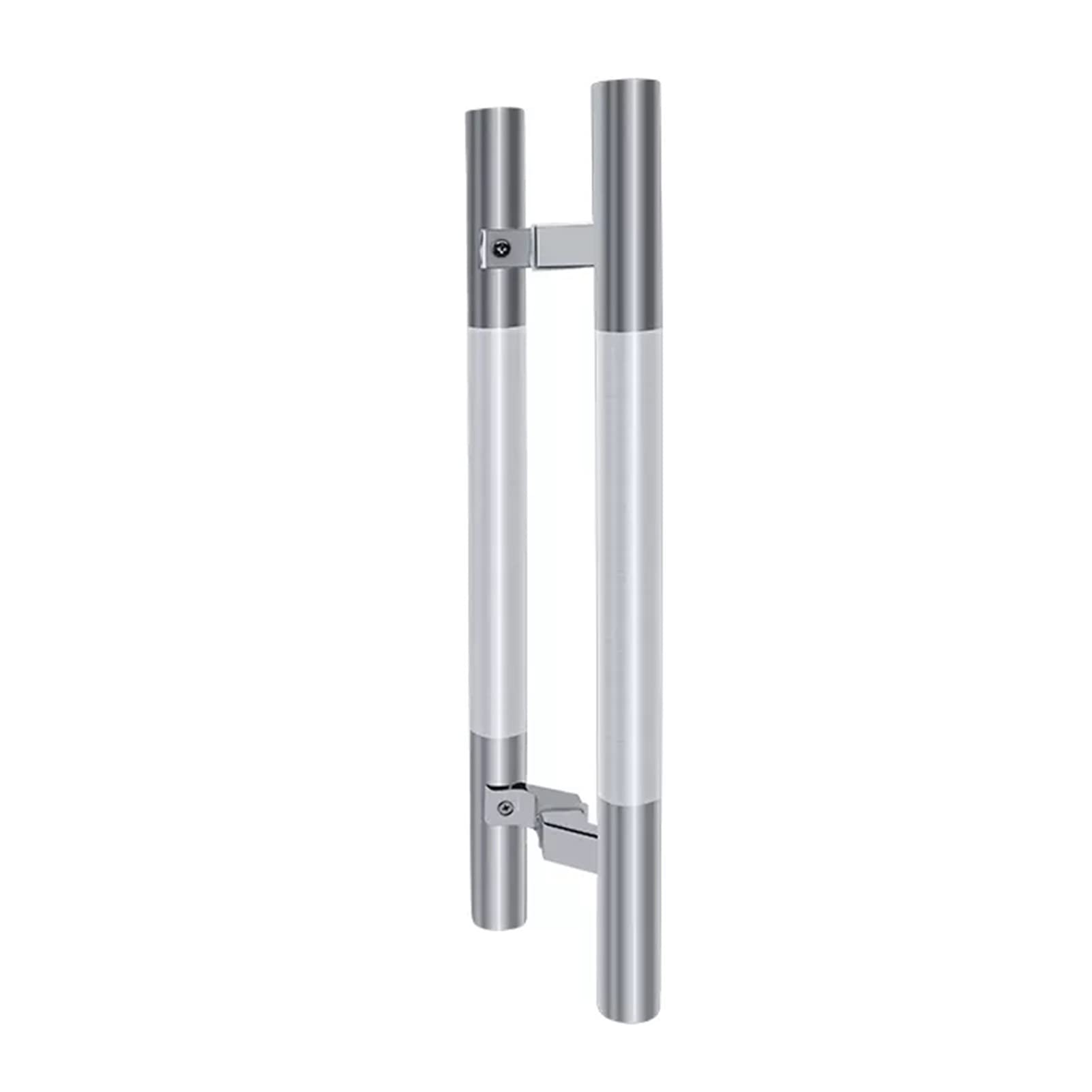 CWCQGH Brushed Push Pull Door Handles, H-Shape Barn Door Pull Handle with Mounting Screws, Two-Sided Door Push Bar for Wooden Door Glass Shower Door,150cm(59