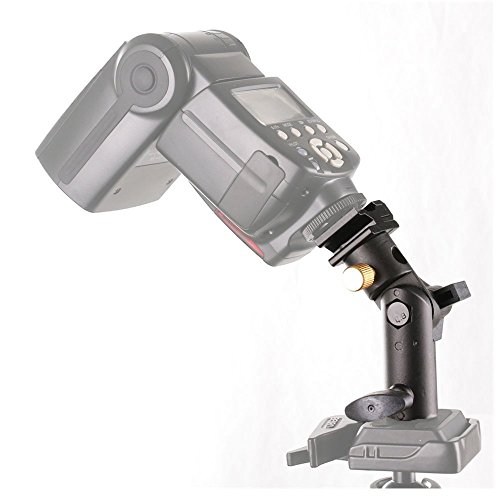Fotga 2 Pack Camera Flash Speedlite Mount Swivel Light Stand Bracket with Umbrella Reflector Holder for Camera DSLR Nikon Pentax Olympus DSLR Flashes Studio Light LED Light - Thumbnail 2