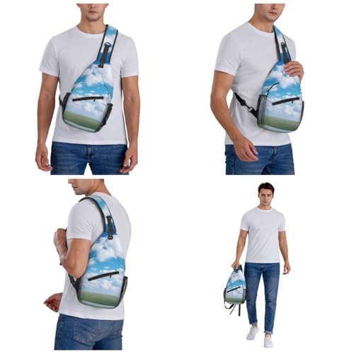 Bolso Cruzado Negro para Hombre y Mujer miniatura 7