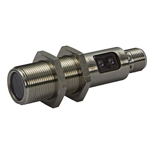 IFM OGT-FPKG/US100-OGT500 (OGT500), 10-36 VDC, 2000 HZ Switching, 2-800 MM Operating Distance, Diffuse Reflection Sensor, IP67, Light ON/Dark ON Mode, M12 Connector, M18 X 1 HOUSING, PNP, RED Light