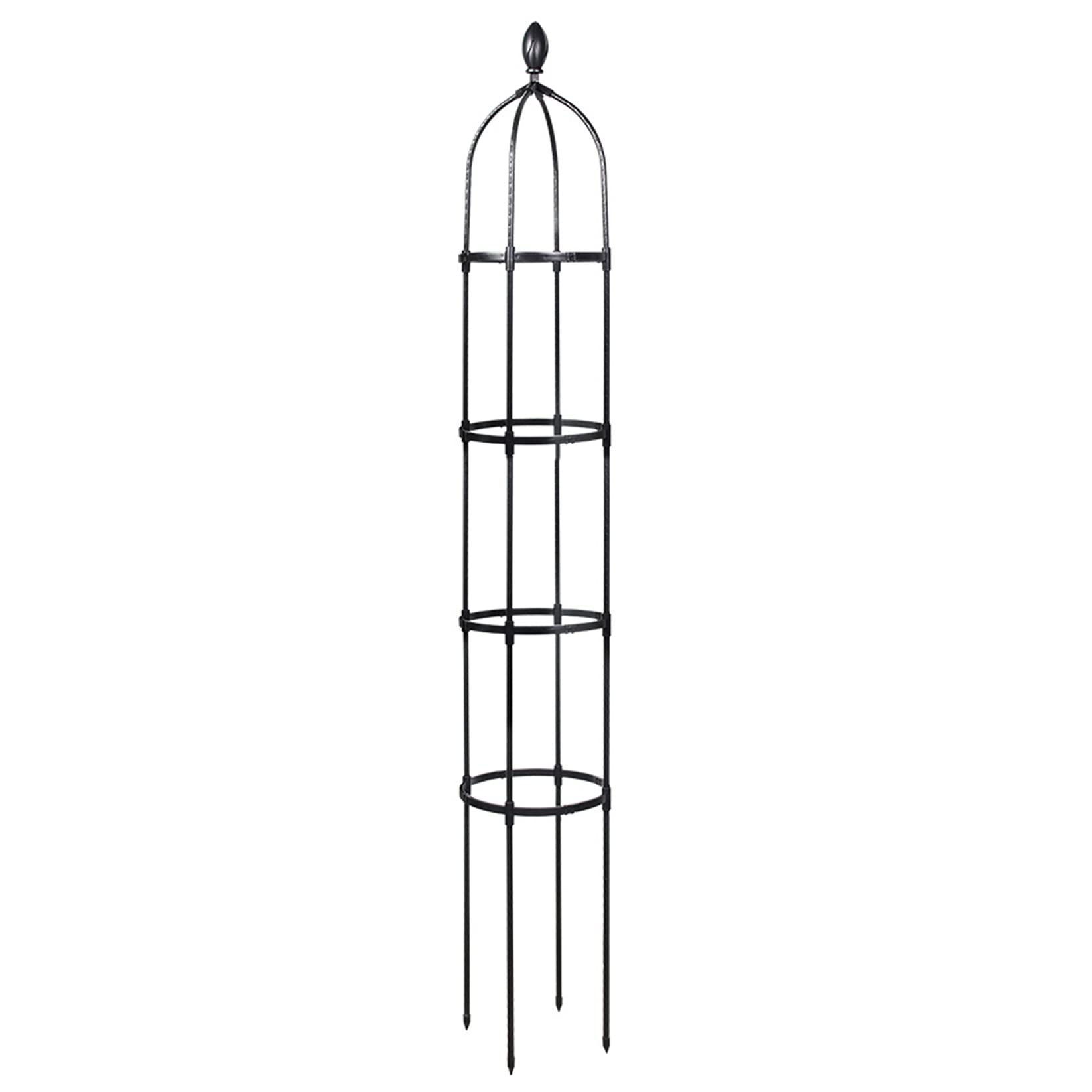 Obélisque Arceau Arche de Jardin,Tuteur Tomates Pieu de Jardin Tuteurs pour Plantes Support tuteur métal Colonne rosiers aux intempéries pour Support de Fleurs,de Légumes,Plantes,Jardinage et verger