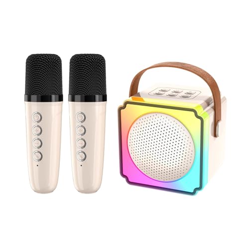 máquina de karaokê, microfone portátil e alto-falante,Alto-falante de karaokê - Microfone com alto-f