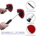 Teancll Windshield Cleaning Tool Unbreakable - Car Window Cleaner with Extendable Handle, Auto Car Glass Cleaner with 2 Washable Reusable Microfiber Pads