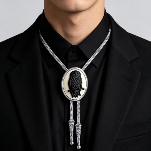 Image of Jeilwiy Bolo Tie for Men, Western Bolero Tie Cowboy Ties Native American Cowgirl Bolo Tie Accessories for Men Women
