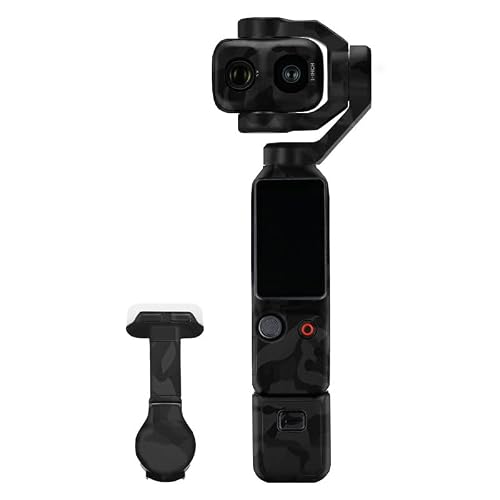 Mebont �J�����A�N�Z�T���[ DJI Osmo Pocket 4P�Ή� �h���[���ɓK������ی쑕���X�e�b�J�[�ŁA�ώC�����A�ϖ��Ր���������h���[���X�L���ی�t�B�����A����(Camo Shadow)