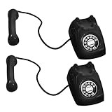 Conception miniature réaliste : comprend un modèle de téléphone vintage réaliste, parfait pour ajouter de l'authenticité aux scènes de maison de poupée ou aux projets d'artisanat, accessoires miniatures pour maison de poupée, modèle de téléphone rétro pour maison de poupée