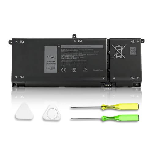 Image of 53WH H5CKD Battery Replacement for Dell Inspiron 5400 5406 7405 7300 7500 7306 7506 2-in-1 Silver 5300 5301 5501 5502 5508 5509 5401 5402 5408 5409 Series Latitude 3410 3510 Vostro 5300 5301 7T8CD