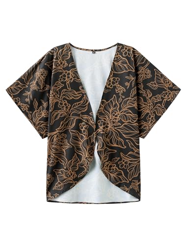 KYKU Summer Kimonos for Women Casual Hawaiian Tropical Floral Tops3