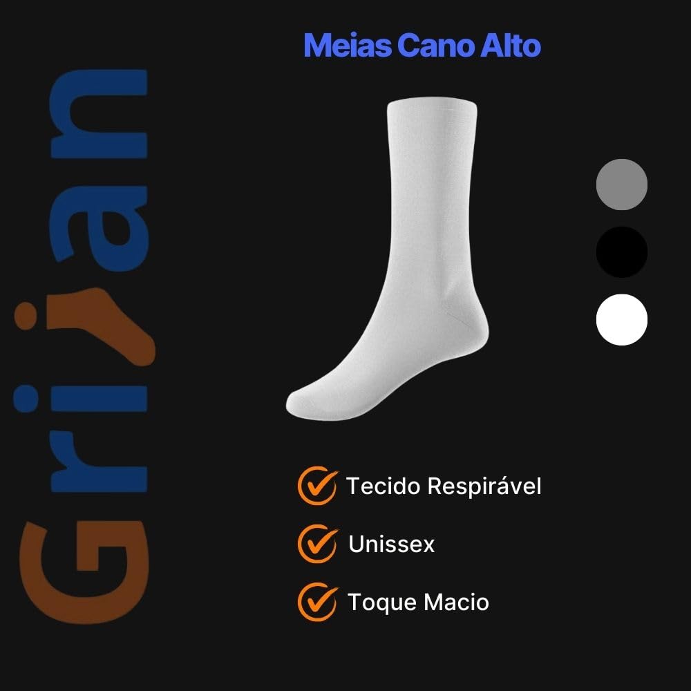 Kit 6 Pares de Meias Masculina Cano Médio 37/44 em promoção! Veja a oferta e mais achadinhos de Moda íntima 3 Hoje é o melhor dia para comprar Kit 6 Pares de Meias Masculina Cano Médio 37/44 com aquele preço maroto! Promoção! Aproveite a oferta! 3