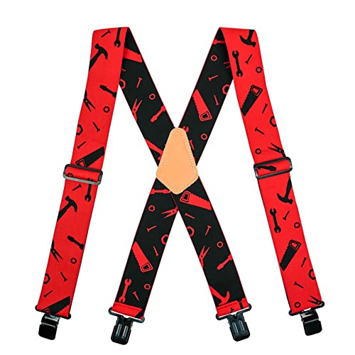 Image of MELOTOUGH Suspenders for Men Heavy Duty for Big and Tall Work Suspenders with Strong Clip for Pants,Jeans