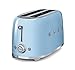 Smeg TSF02PBUS 50's Retro Style Aesthetic 4 Slice Toaster, Pastel Blue