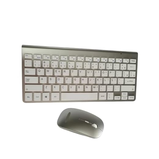 Kit Mini Teclado Mouse Sem Fio Escritório Wireless Notebook Computador MIURI