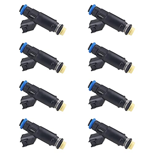 JDMON Fuel Injectors Compatible with Chevy Silverado Tahoe Suburban Avalanche Express 1500 GMC Yukon Sierra Savan 1500 5.3L 2002-2007 Replace 25326903 12580426 Pack of 8