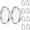 Key Rings - 316L Stainless Steel Keyrings - 10Pcs 1.25" (32mm) Round Split Keyring for Key Chains, Rust Resistant Keychain Rings for Home Car Outdoor Arts and Crafts #1