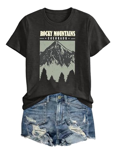 Image of Anbech Womens Dandelion Graphic T-Shirts Teen Girls Cute Sunflower Print Casual Tee Tops
