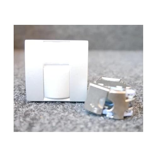 Schneider Electric - Prise reseau RJ45 Cat6 FTP couleur aluminium porte-etiquette + volet 45x45mm S-one ALTIRA
