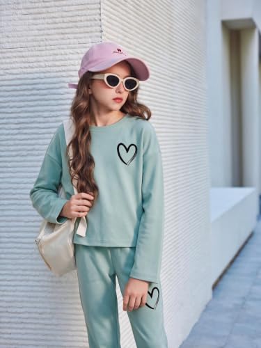 Image of Arshiner Girls 2 Piece Outfits Kids Trendy Tie Dye Sweatsuits Sets