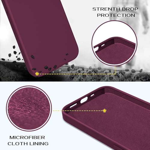 Image of DIZORO Samsung Galaxy S20 Ultra Case 6.9inch, Liquid Silicone Gel Rubber Shockproof Case Soft Microfiber Cloth Lining Cushion Compatible with Samsung S20 Ultra (Wine)