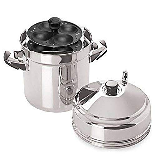 Tabakh IC-215 Stainless Steel Idli Cooker with Non-Stick 5-Rack Idly Stand, Makes 20 Idlis by T TABAKH - Used condition - US$21.76