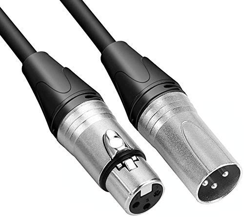 Image of SeCro Premier Series (3 Pin) Microphone Cable - XLR Male to Female Cable - 100% Pure Oxygen-Free Copper Wire - Premium Professional Grade (20 Meter)