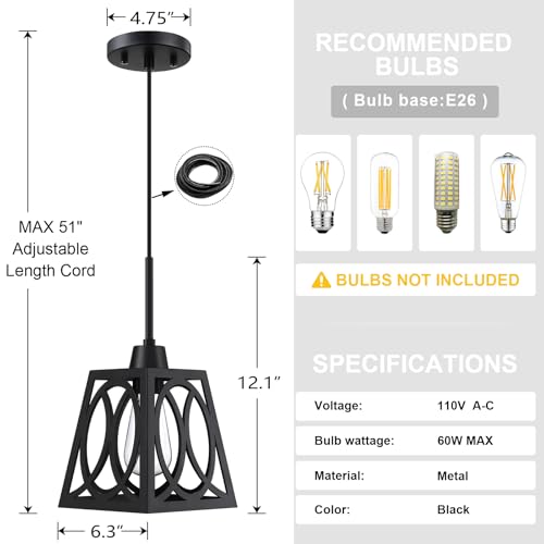 3-Pack-1-Light-Rustic-Farmhouse-63-Oval-Metal-Lantern-Cage-Mini-Kitchen-Island-Pendant-Light-FixtureBlack-Finish-for-Table-Foyer-Over-Sink-Dining-Room 3 Pack 1 Light Rustic Farmhouse 63 Oval Metal Lantern Cage Mini Kitchen Island Pendant Light FixtureBlack Finish for Table Foyer Over Sink Dining Room