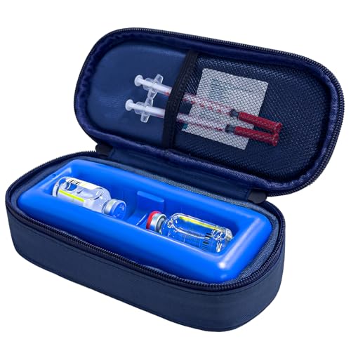 Cruxer Insulin Vial Cooler Travel Case,Diabetes Carrying Insulated Bag for