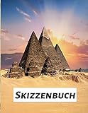  Skizzenbuch: Notizbuch zum Zeichnen, Schreiben, Malen und Papier zum Zeichnen von Bleistiften, Kohle, Füllfederhaltern und Markern, Blanko Notizbuch