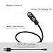 GenXenon Charger Compatible with Smart Glasses, Magnetic USB Charging Cable 2.6ft, Replacement Charging Power Cable Cord - Black