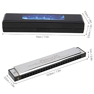 Kcivsou C Key Harmonica 24-Hole Polyphonic, C Key Harmonica 24-Hole Polyphonic Étudiant Adulte Débutant Jouant Orgue à… - Les Beatles, Paul McCartney, John Lennon, RIngo Starr, George Harrison Kcivsou C Key Harmonica 24-Hole Polyphonic, C Key Harmonica 24-Hole Polyphonic Étudiant Adulte Débutant Jouant Orgue à… – Image 3