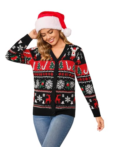 Totatuit Xmas Party Outfit Damen Weihnachtspullover Ugly Christmas...