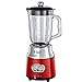 Russell Hobbs Glas-Standmixer Retro rot,Retro-Anzeige, 20.000 U/min, 1.1 PS-Motor, Impulse-/Ice-Crush-Funktion, 1.5l Glasbehälter, Edelstahl, Mixer, elektrischer Zerkleinerer, Smoothie-Maker 25190-56