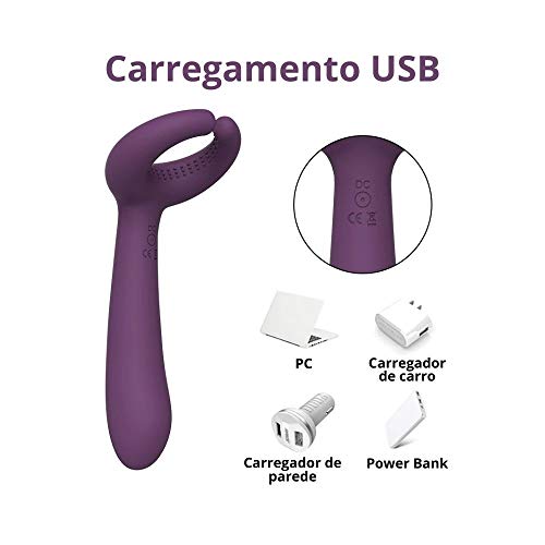 Vibrador Com Anel Poderoso Para Estimular o Clitóris Erótico