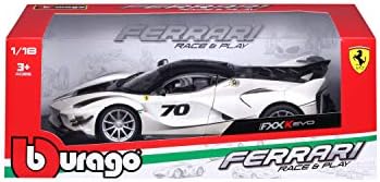 Bburago 1:18 Scale Race & Play Ferrari FXX K EVO Die Cast Vehicle