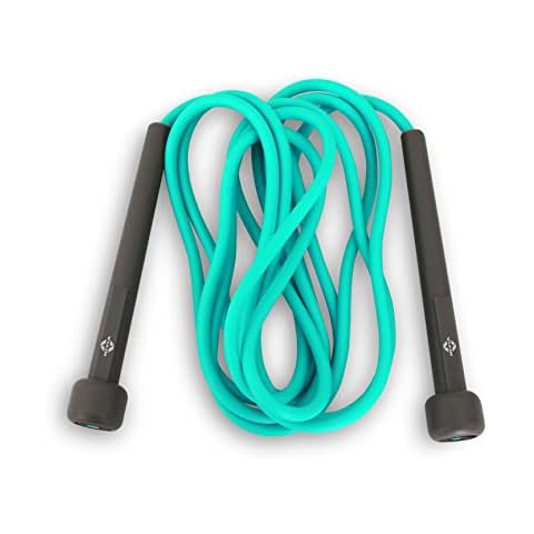 Nivia Trainer Skipping Rope for Men & Women | Color: Green | Size: Free and Adjustable | Material: Polyvinyl Chloride | Use for Cardio Exerice, Workout, Warmup & Weight Loss Training Cover