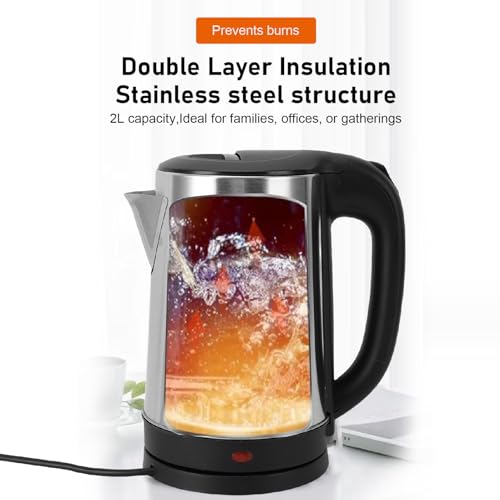 Hervidor eléctrico acero inoxidable 2L 1500W rápido miniatura 3