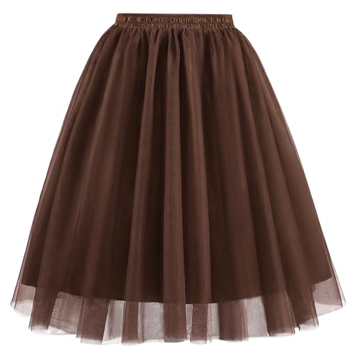 Jupe en tulle confortable taille haute finie la transparence
