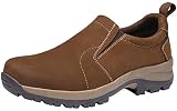 Jousen Men's Jungle Moc Casual Loafers Leather Slip-on Walking Shoes Size 7 (AMY834A Dark Brown 07)