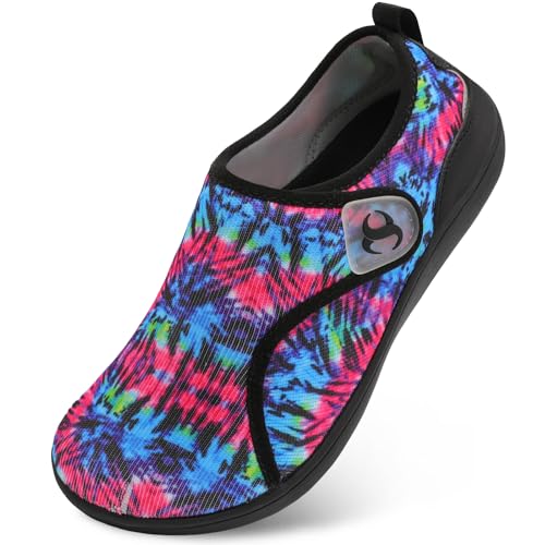 Image of Womens Walking Shoes Comfortable Wide Diabetic Shoes Adjustable Zero Drop Edema Shoe Breathable Neuropathy Nursing Shoes Casual Wide Width Sneakers