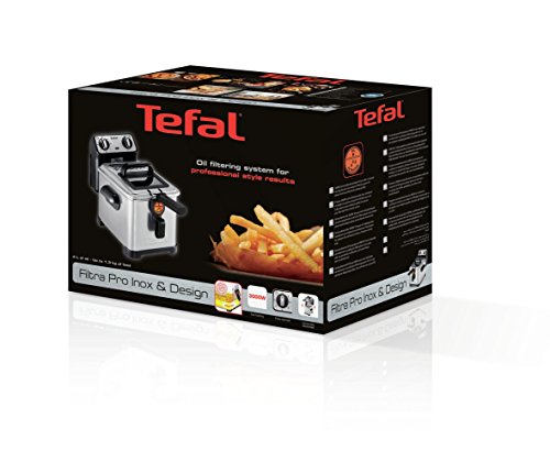 Tefal fr5171 nur freistehend Fritteuse Fritteuse, 1,3 kg, Metall, 4 l, Single, Edelstahl) – Bild 5